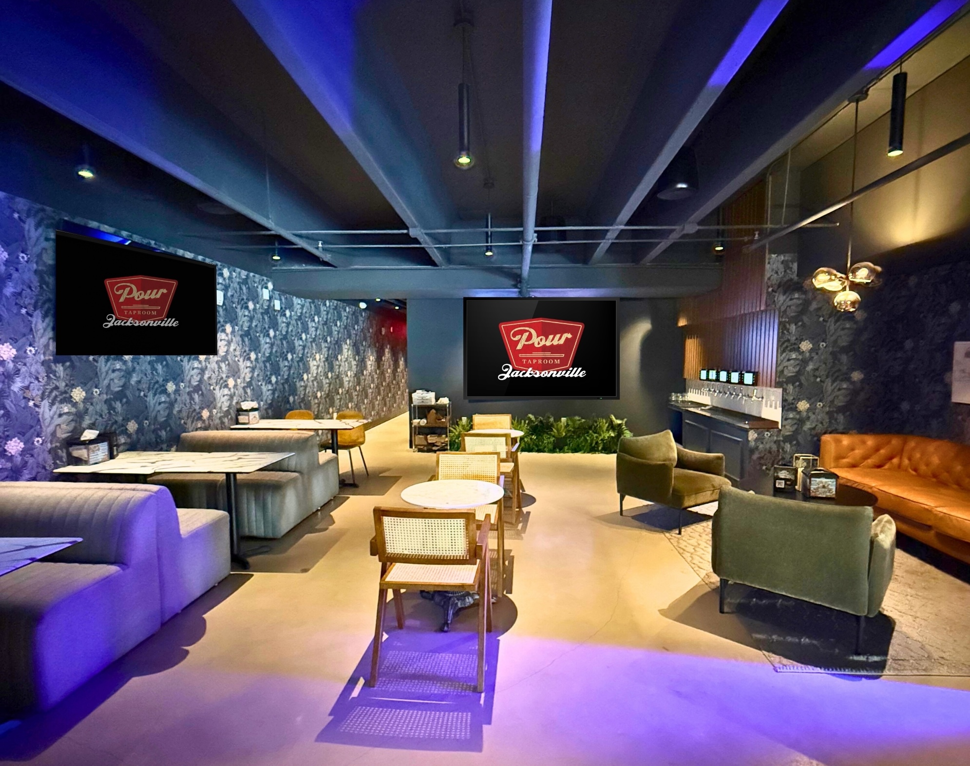 River City mezzanine lounge at Pour Taproom Jacksonville