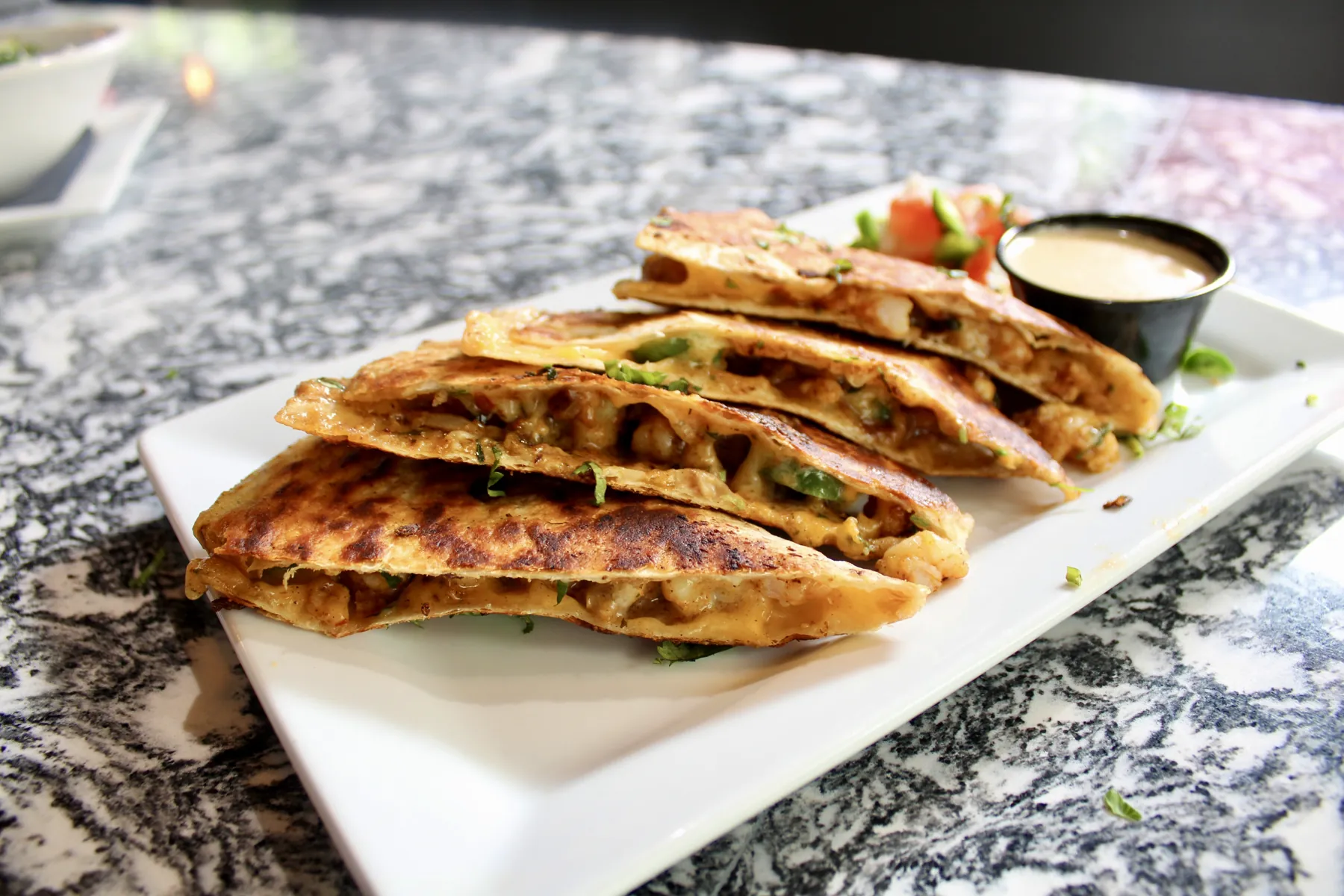 Quesadilla at Pour Taproom Jacksonville